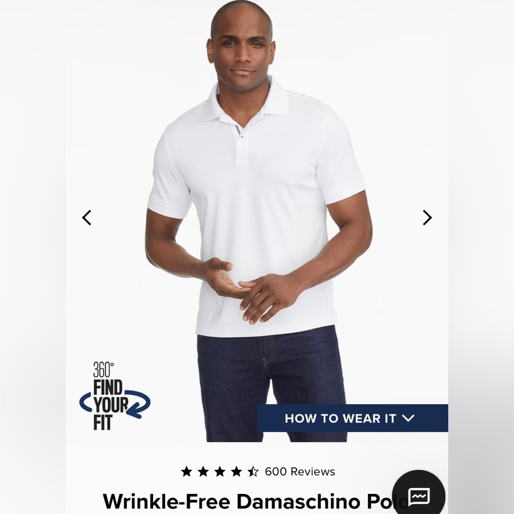UNTUCKit White Men's Polo Shirt